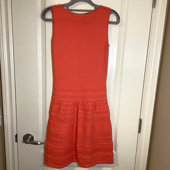 Lauren Ralph Lauren Women's Orange Knit Sleeveless Mini Dress Size XS Colorful - Picture 4 of 8